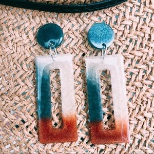NEW! Handmade resin earrings
